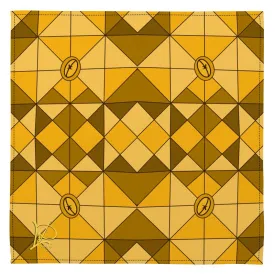 #177 LDCC designer cloth NAPKINS in gold pattern