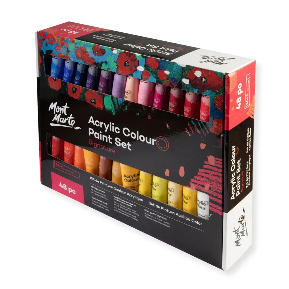 Acrylic Colour Paint Set Signature 48pc x 36ml (1.2 US fl.oz)