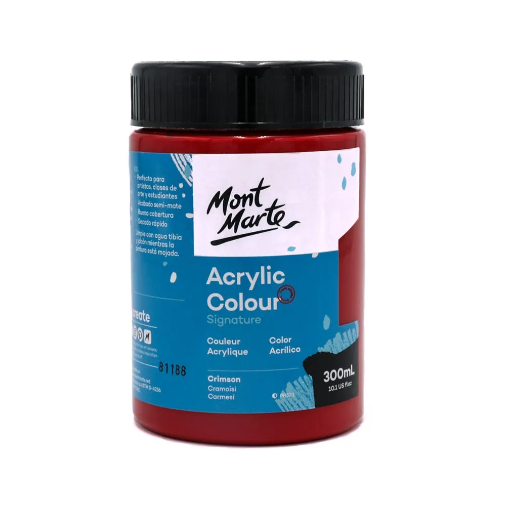 Acrylic Colour Paint Signature 300ml (10.1 US fl.oz) - Crimson