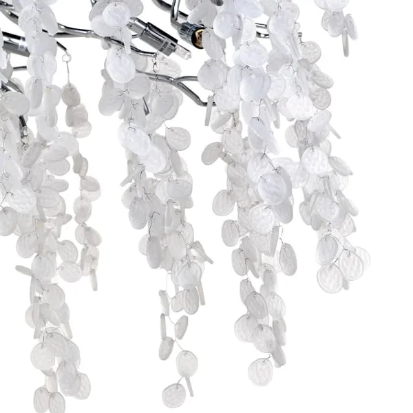 Aleesha 10Lt Oxid Silver Honesty Chandelier