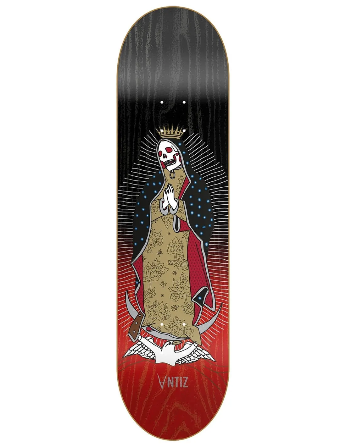 Antiz Skateboards - MARIA - Black & Red -8.25"