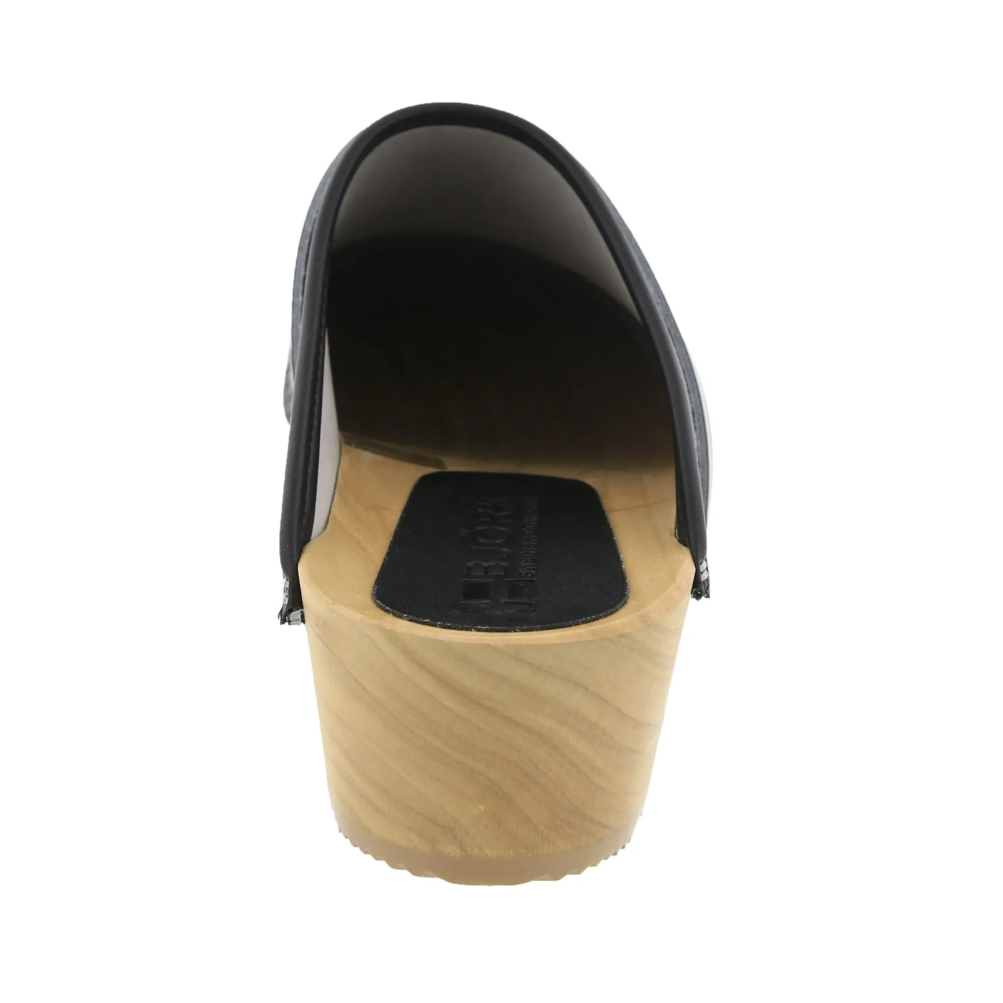 BJORK LEIA Wood Classic Open Back Patent Leather Clogs