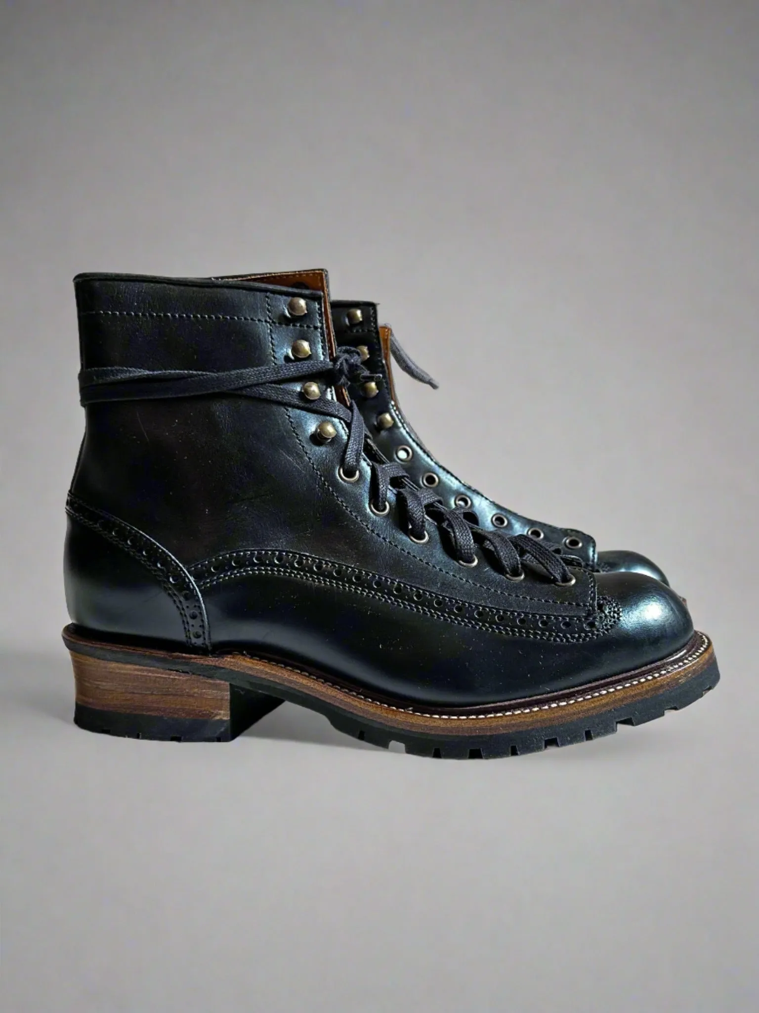 Bright Shoemakers, Monkey Boot, Black (SAMPLE)