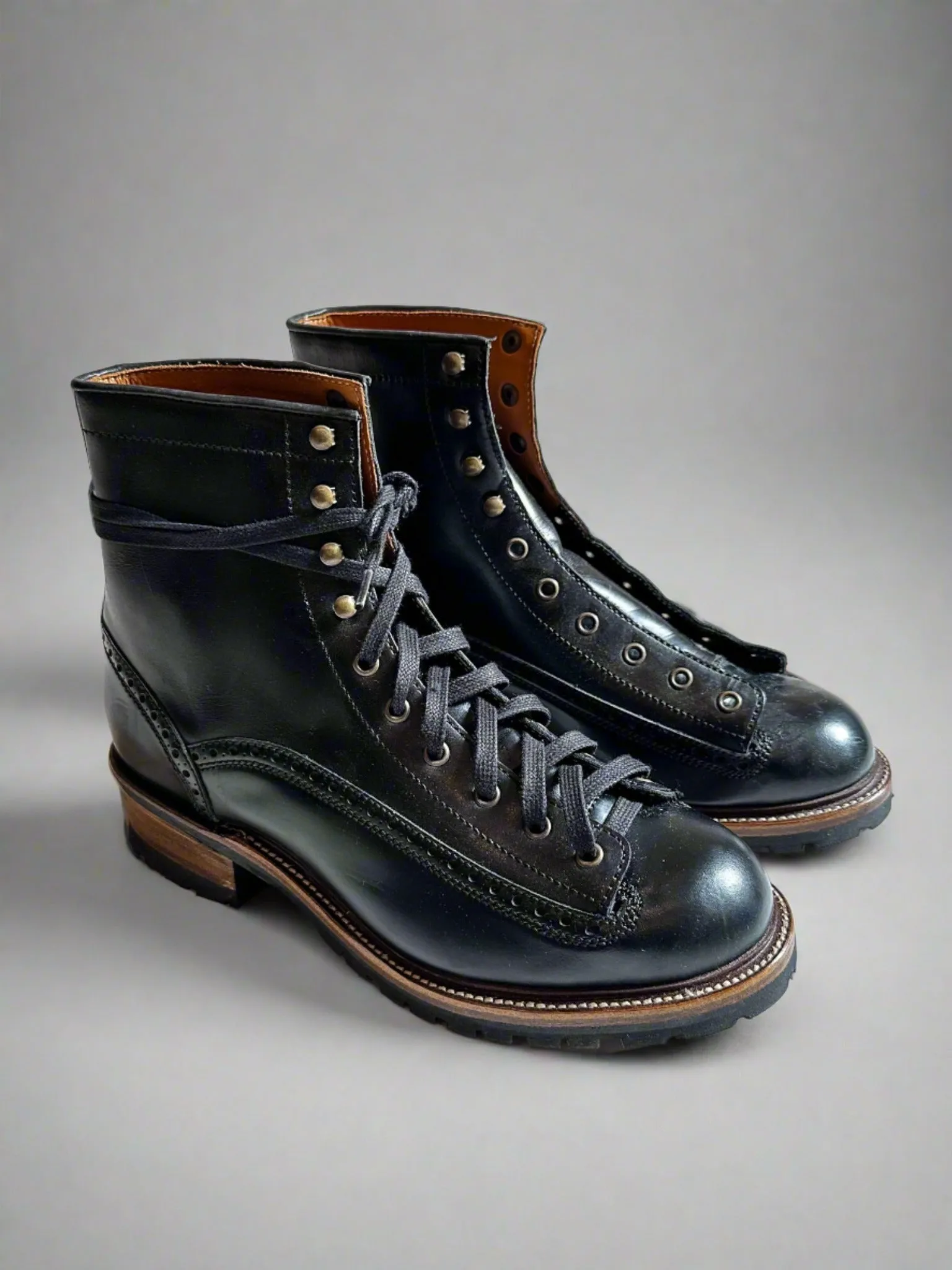 Bright Shoemakers, Monkey Boot, Black (SAMPLE)