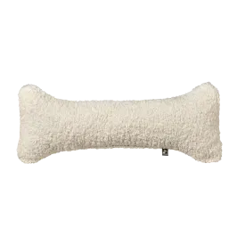 Bumper Bone Pillow | Ivory Sheepskin Faux Fur