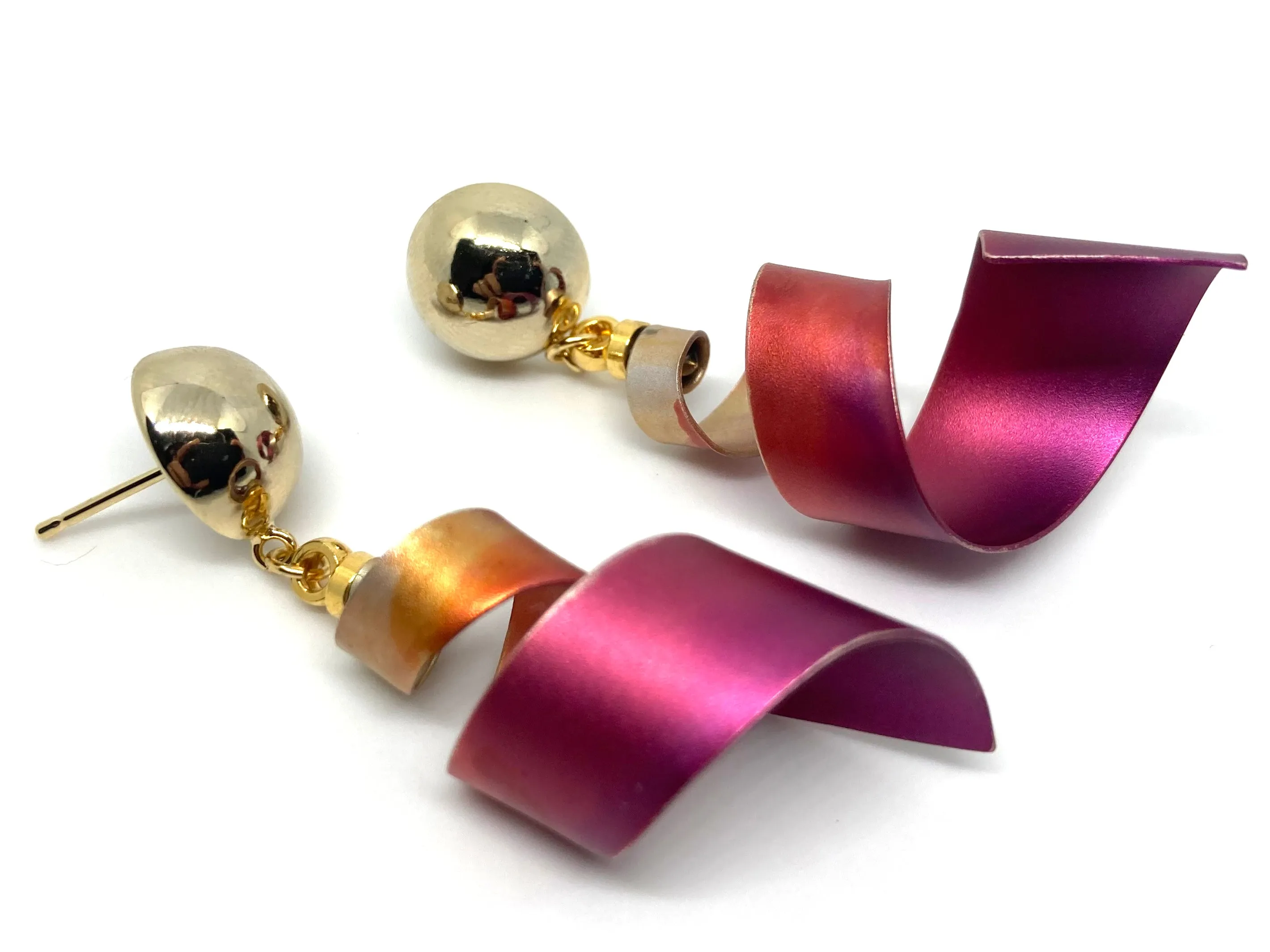 CABO | Coach Earrings | Purple Red/Gold