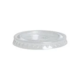 Clear Portion Cup Lids 50pcs, Plastic Lid for 3.25 to 5.5 oz