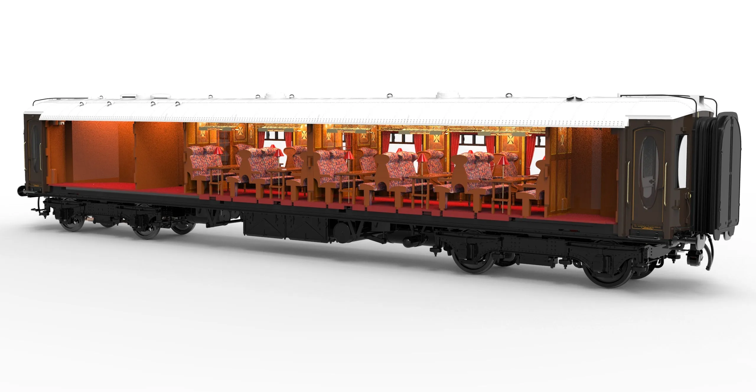 Darstaed D25-01C Finescale O Gauge All Steel Type K Pullman Kitchen 1st Coach 'Thelma' (Pre-order)