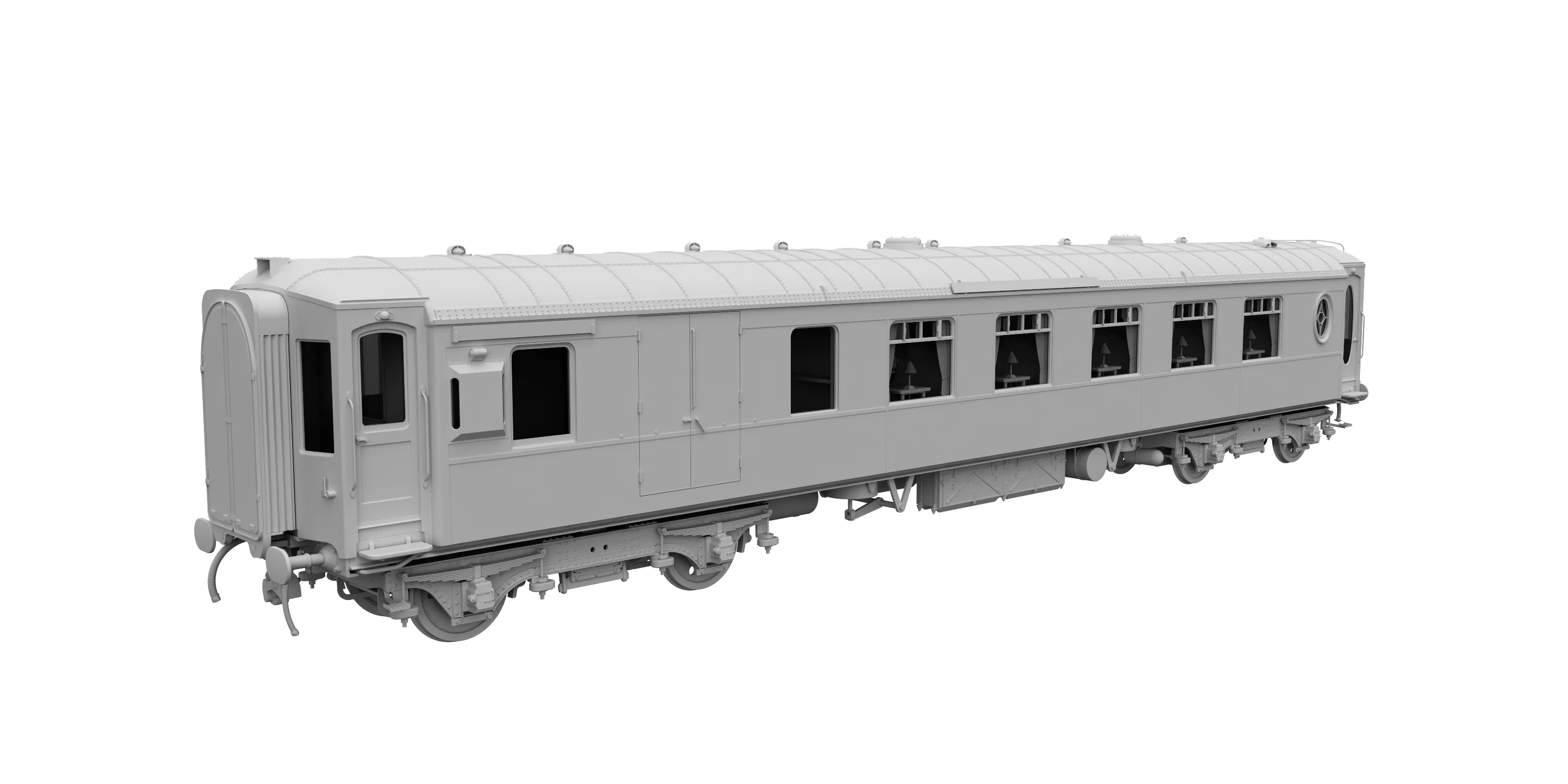 Darstaed D25-05B Finescale O Gauge All Steel Type K Pullman Brake 3rd Coach '78' (Pre-order)