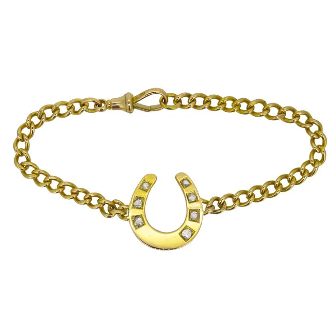 Diamond Horse Shoe Bracelet