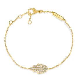 Diamond Pave Hamsa Bracelet