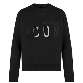 DSquared2 Icon Patent Sweatshirt Black