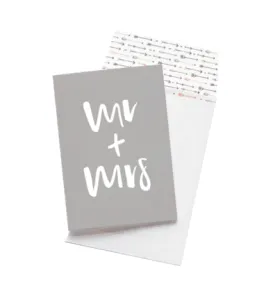 Emma Kate Co. Greeting Card - Mr   Mrs