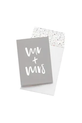 EMMA KATE CO. - MR   MRS - GREETING CARD