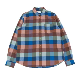 Folk Relaxed Fit Shirt Rust Navy Mix