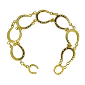 Gold Horse Shoe Bracelet