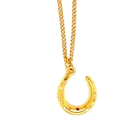 Gold Horse Shoe Pendant