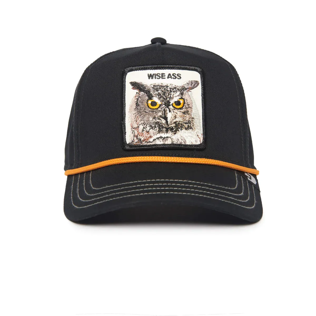 Goorin Bros Wise Owl 100 {Wise Ass} Trucker Hat (Black)