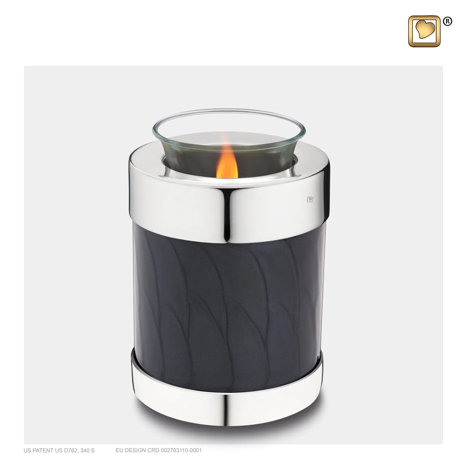 Midnight Pearl Silver (Tealight Urn) - T666