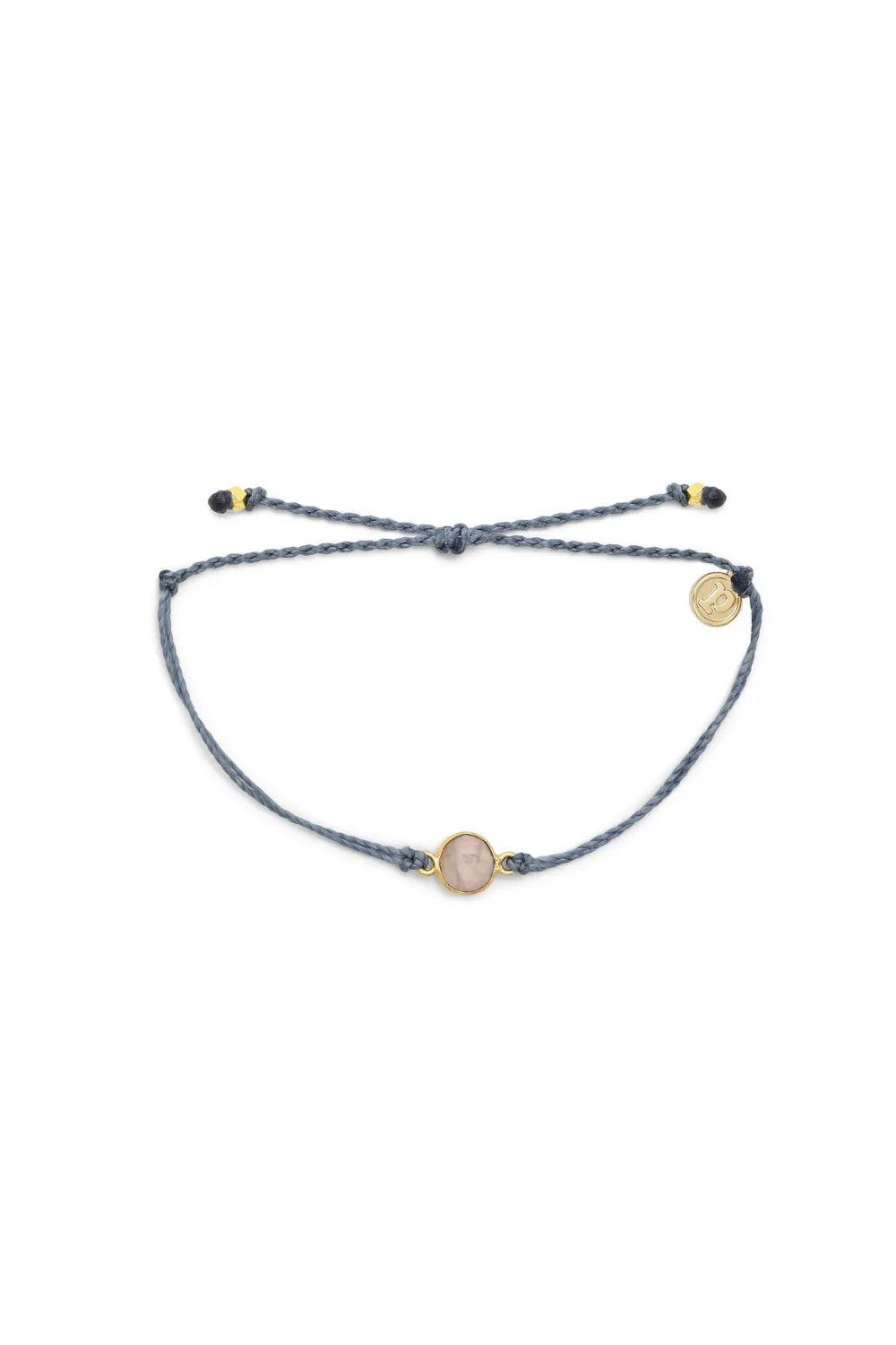 ROSE QUARTZ CHARM BRACELET GOLD | PURA VIDA