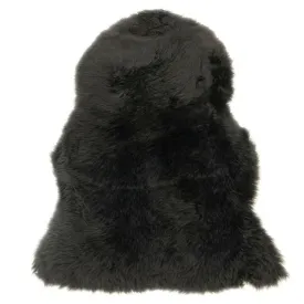 Sheepskin Rug - Black - XXL - Long Wool Australian Merino Sheepskin