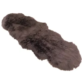 Sheepskin Rug - Chocolate - Super Double Length (200x60-65cm) - Long Wool Australian Merino Sheepskin