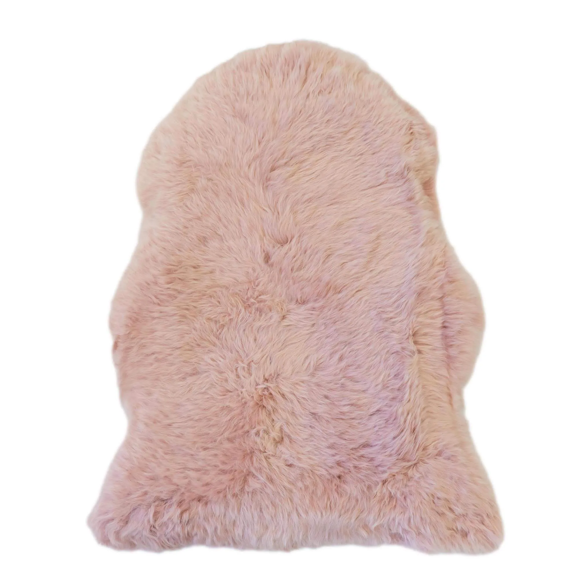 Sheepskin Rug - Dust Pink - Large Size - Long Wool Australian Merino Sheepskin