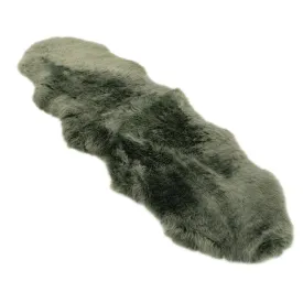 Sheepskin Rug - Green Tea - Super Double Length (200x60-65cm) - Long Wool Australian Merino Sheepskin