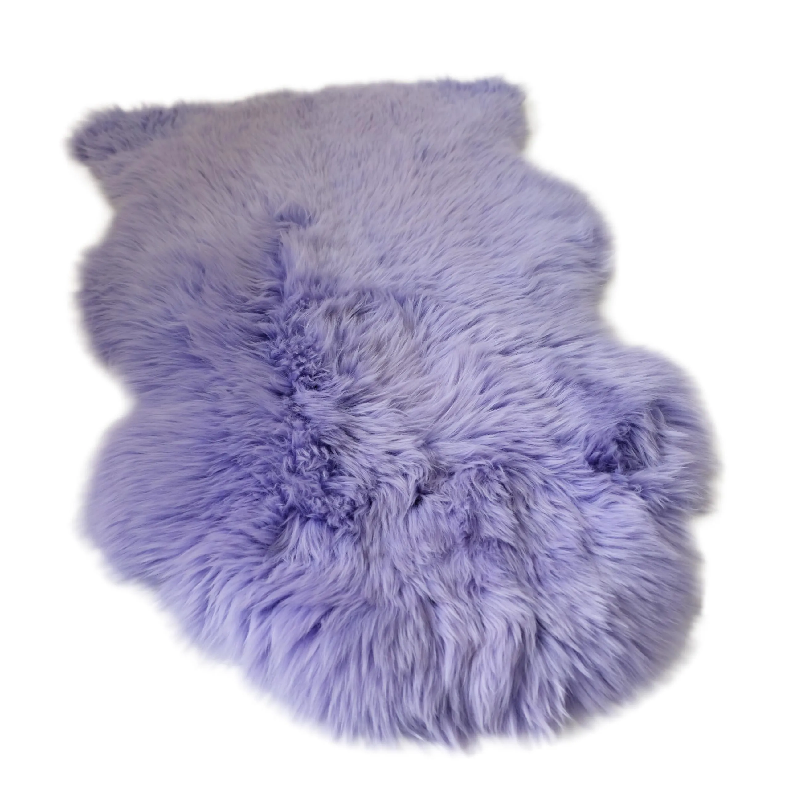 Sheepskin Rug - Lavender Purple - XXL - Long Wool Australian Merino Sheepskin Rug