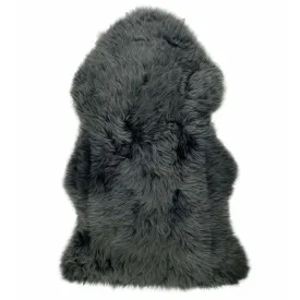 Sheepskin Rug - Steel (Dark Grey) - XXL (60cm) - Long Wool Australian Merino Sheepskin