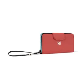 Sherpani Tulum Zip Wristlet Wallet in Reef Coral