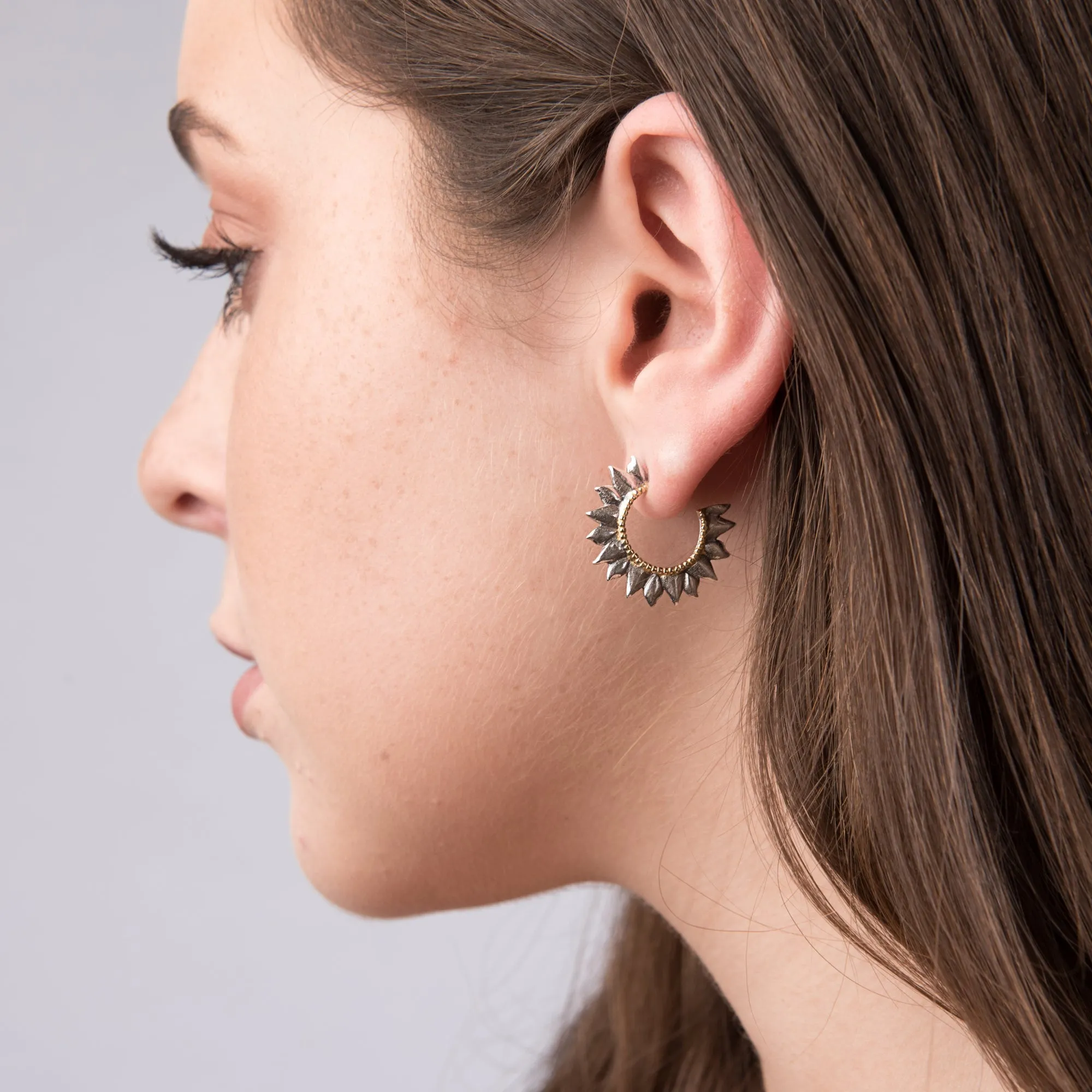 Solar Flare Hoop Earrings