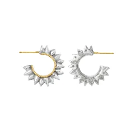 Solar Flare Hoop Earrings