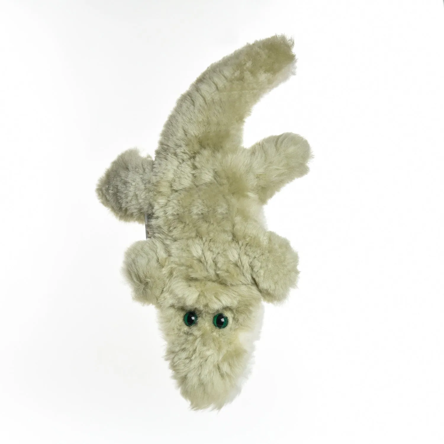 Sunny the Saltwater Crocodile - Sheepskin Toy for Babies - 100% Premium Soft Australian Lambskin