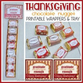 Thanksgiving Nugget Wrappers PRINTABLE