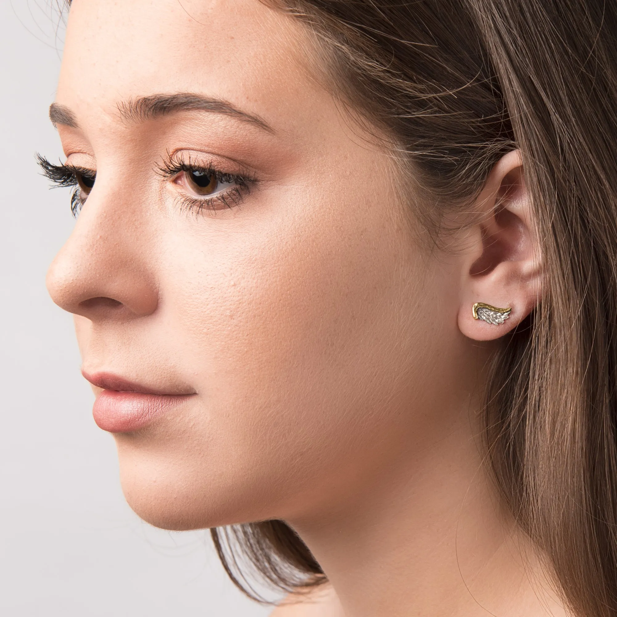 Venetian Wing Stud Earrings